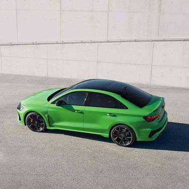 Audi RS 3 Sedan exterior in top view